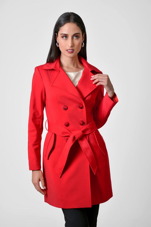 ABRIGO MUJER TRENCH MICROFIBRA