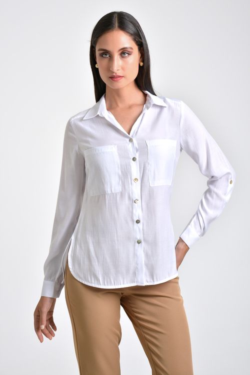 CAMISA MUJER EN SATIN