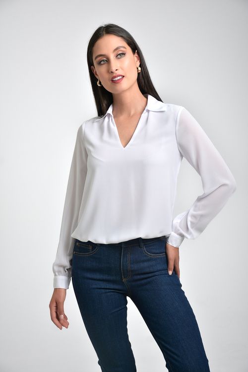 BLUSA MUJER EN CHIFFON
