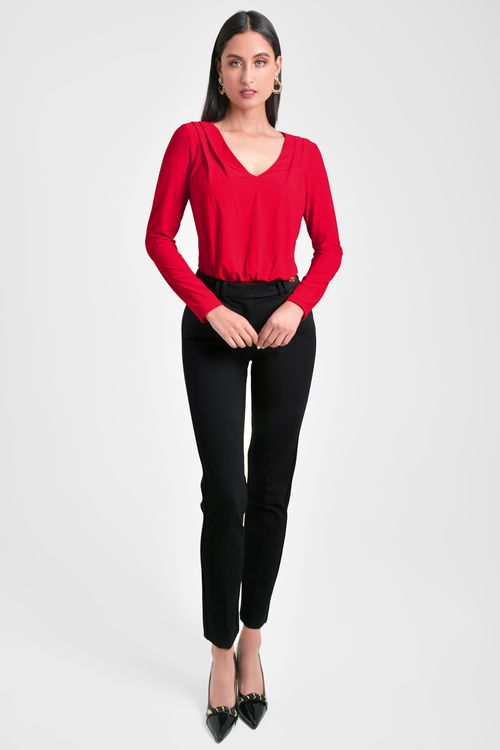 BODY MUJER ESCOTE DRAPEADO
