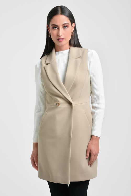 CHALECO MUJER CUELLO SASTRE