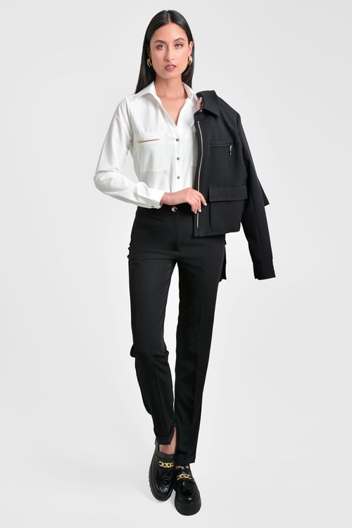 CAMISA MUJER CON BOLSILLOS