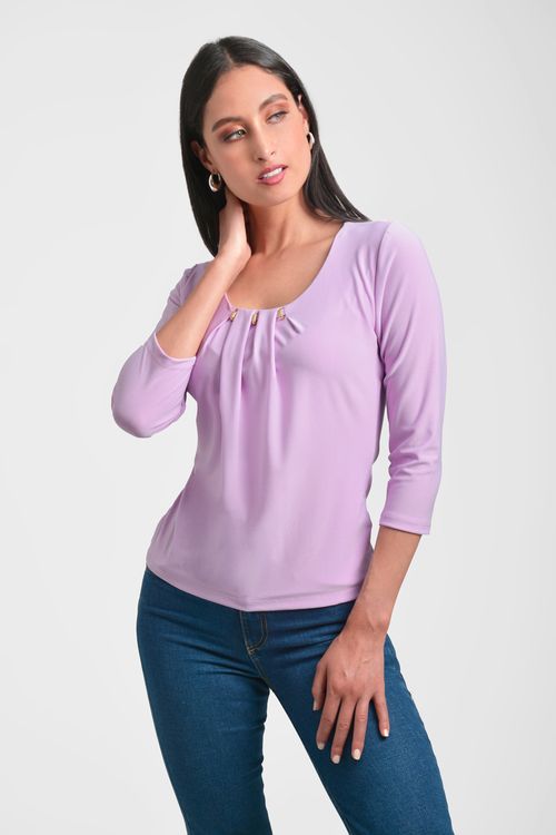 BLUSA MUJER EN TEJIDO DE PUNTO