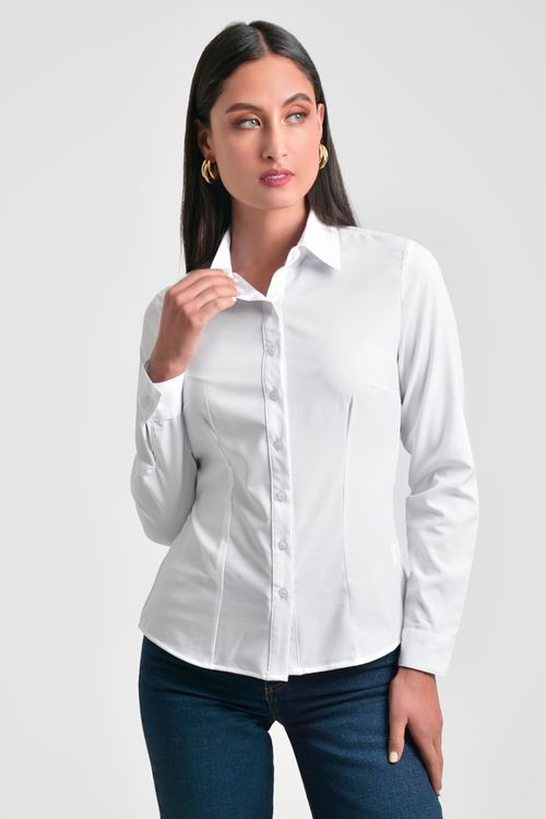 CAMISA MUJER SILUETA ENTALLADA