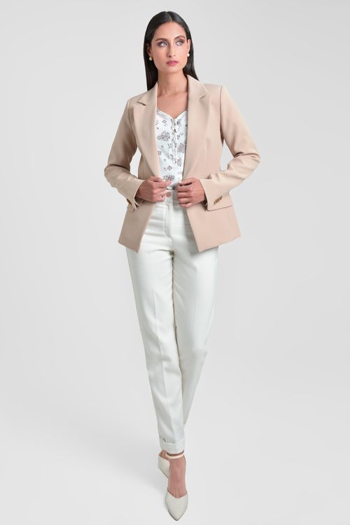 BLAZER MUJER CON CORTE SASTRE