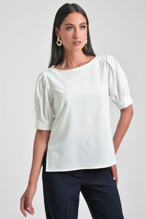 BLUSA MUJER CON ESCOTE OJAL