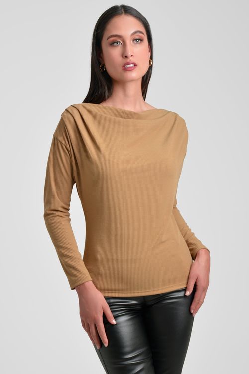 BLUSA MUJER ESCOTE OJAL
