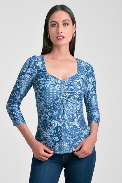 BLUSA MUJER EN LYCRA SUEDE