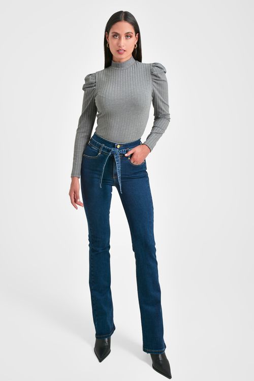 BLUSA MUJER SILUETA ENTALLADA