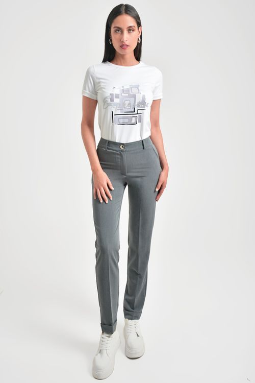 PANTALÓN MUJER EN TWILL STRECH