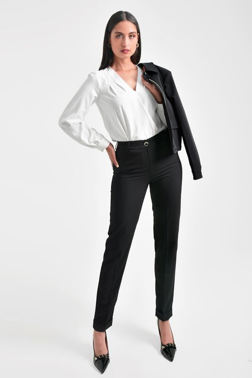PANTALÓN MUJER EN TWILL STRECH
