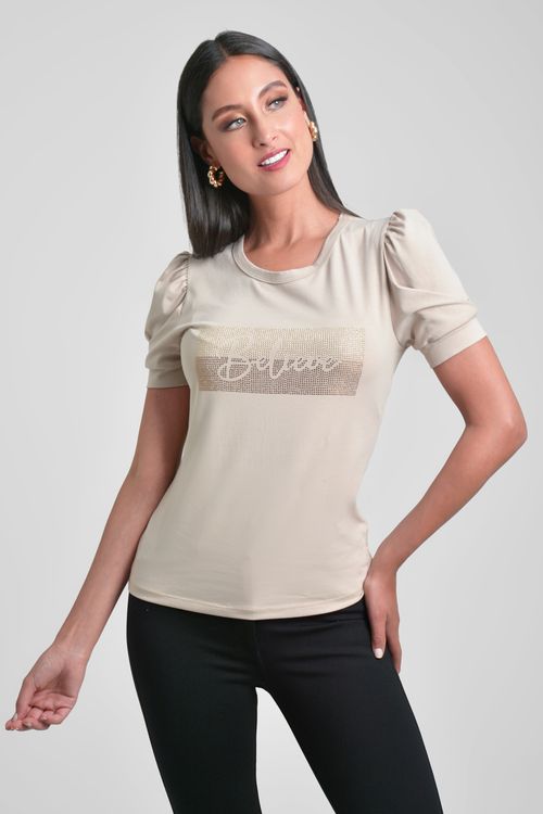 CAMISETA MUJER EN ALGODÓN
