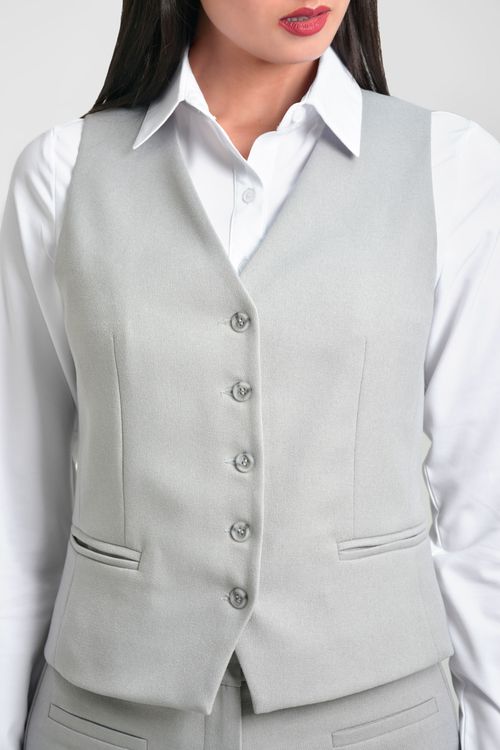 CHALECO MUJER EN TWILL STRECH