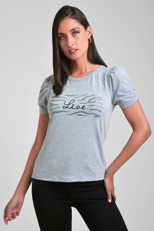 CAMISETA MUJER CON APLIQUE