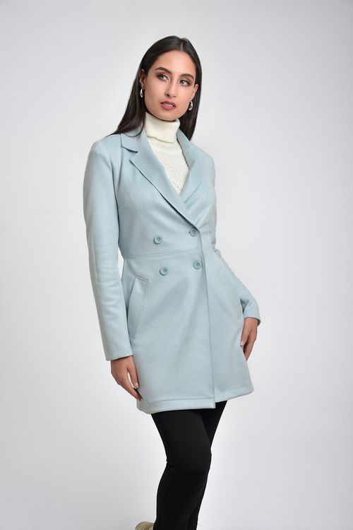 ABRIGO MUJER CRUZADO EN SUEDE