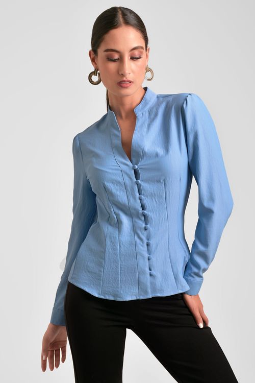 BLUSA MUJER CON DOBLE PINZA