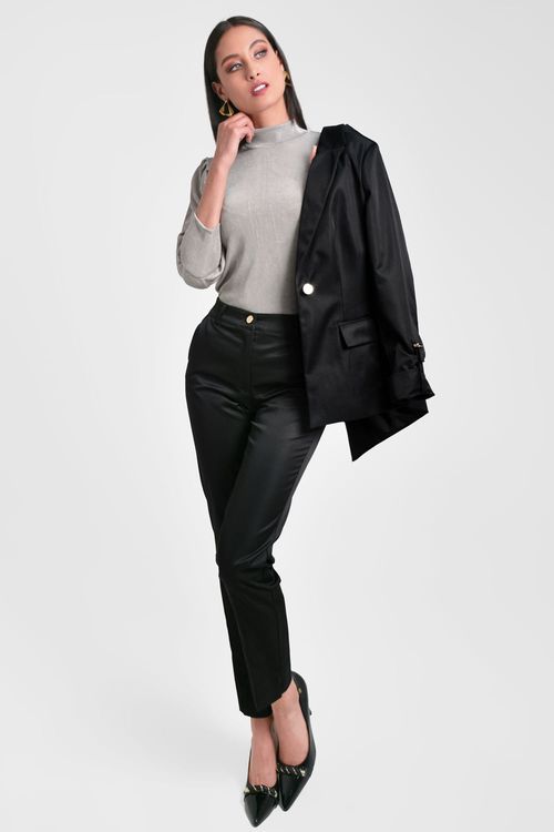 BLUSA MUJER VOLUMEN EN MANGAS