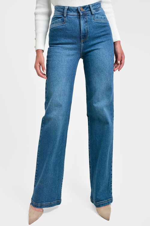 JEAN MUJER BOTA ACAMPANADA