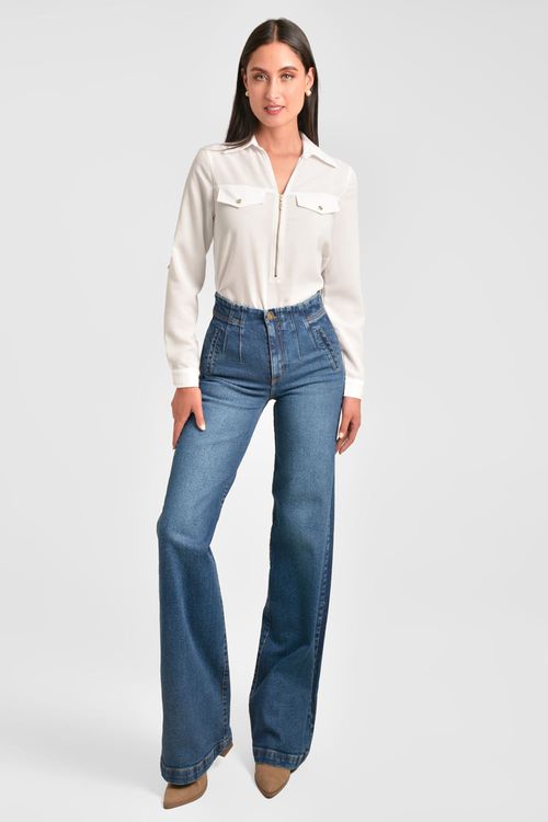 JEAN MUJER BOTA RECTA