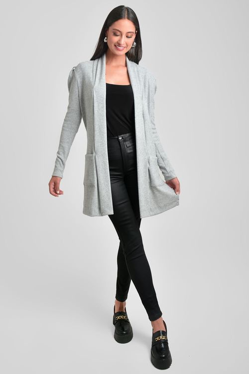 CARDIGAN MUJER CUELLO SOLAPA