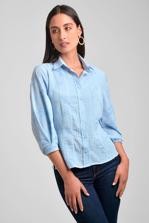 CAMISA MUJER SILUETA ENTALLADA