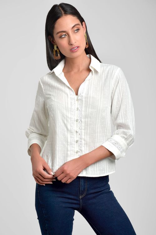 CAMISA MUJER EN ALGODÓN