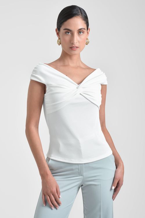 BLUSA MUJER ESCOTE BANDEJA