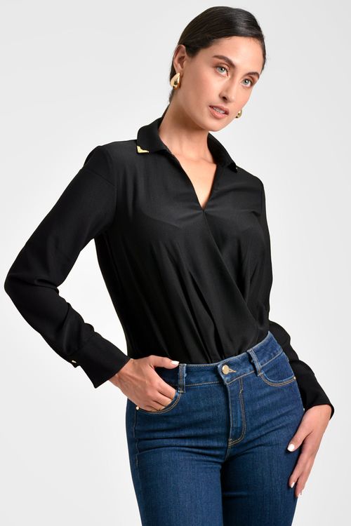 BODY MUJER ESCOTE CRUZADO