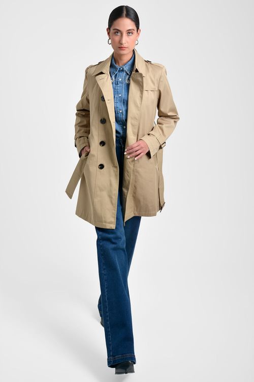 ABRIGO MUJER ESTILO TRENCH