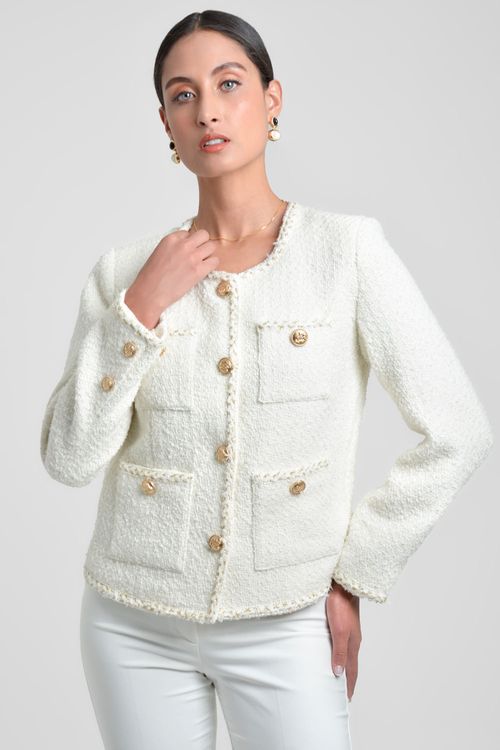 CHAQUETA MUJER LUREX DORADO