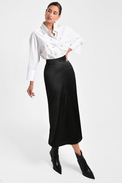 FALDA MUJER EN SATIN
