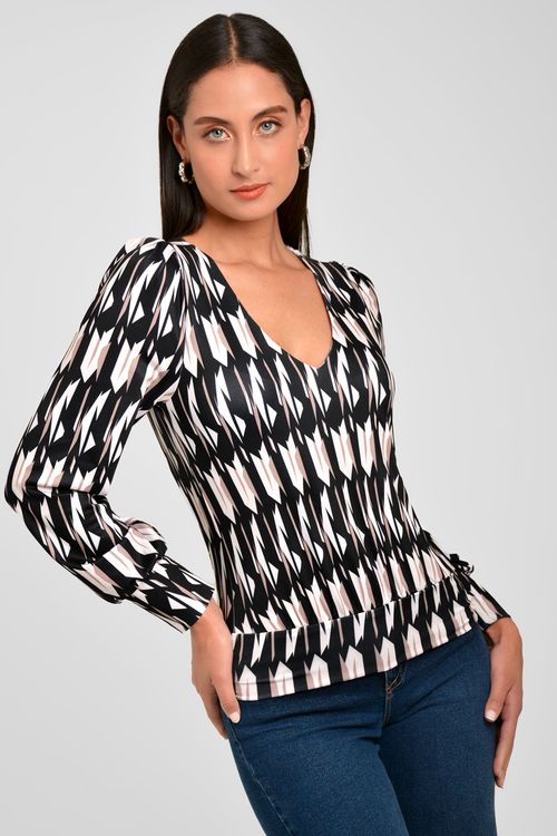 BLUSA MUJER DISEÑO SUBLIMADO