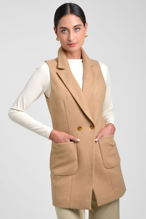 CHALECO MUJER CON SOLAPA