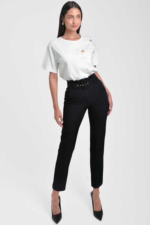 CAMISETA MUJER CON FLORES