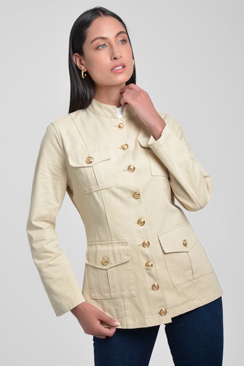 CHAQUETA MUJER EN DRIL