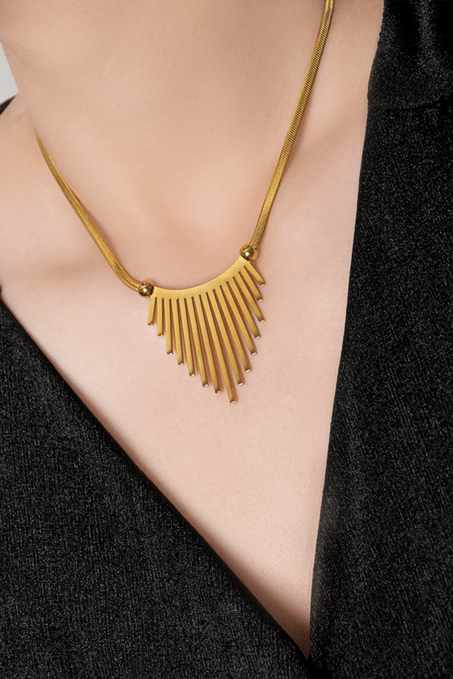 COLLAR RÍGIDO DIJE AFRICANO