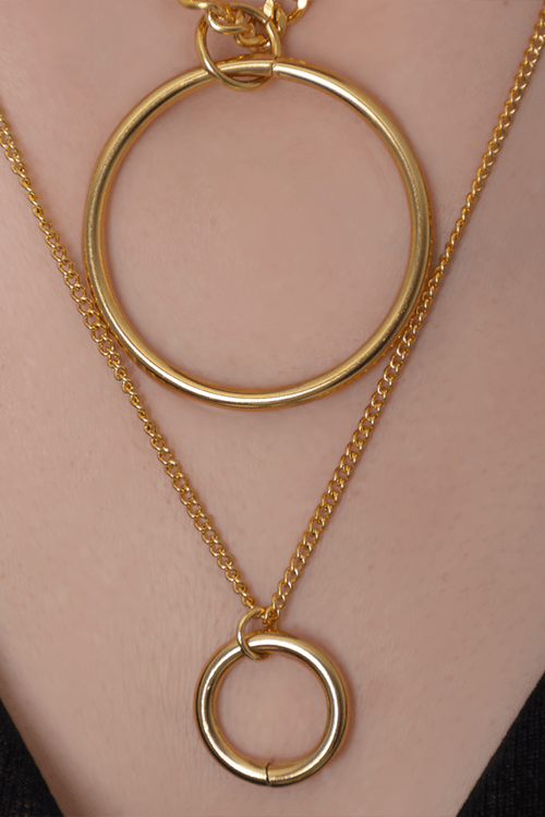 SET 2 COLLARES CON AROS