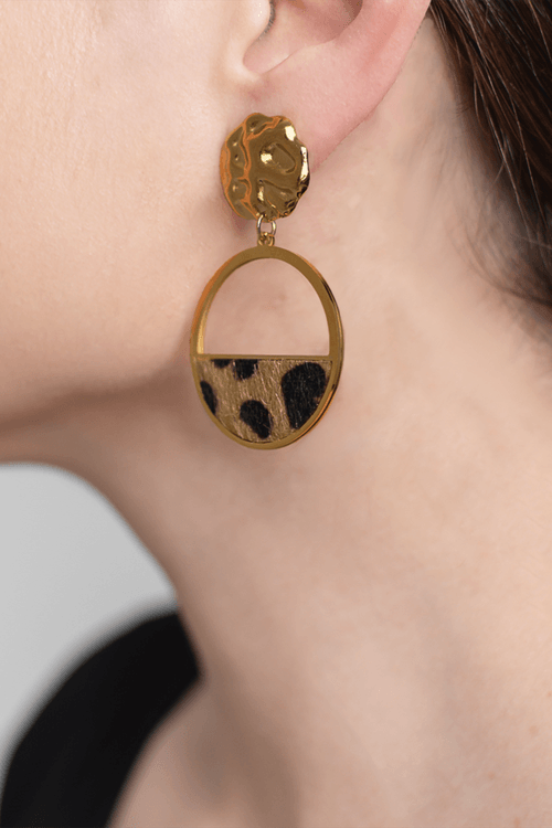 ARETES AROS ANIMAL PRINT