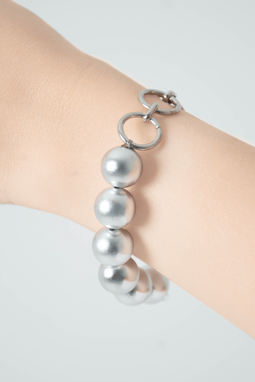 PULSERA BOLAS COMBINADA CADENA