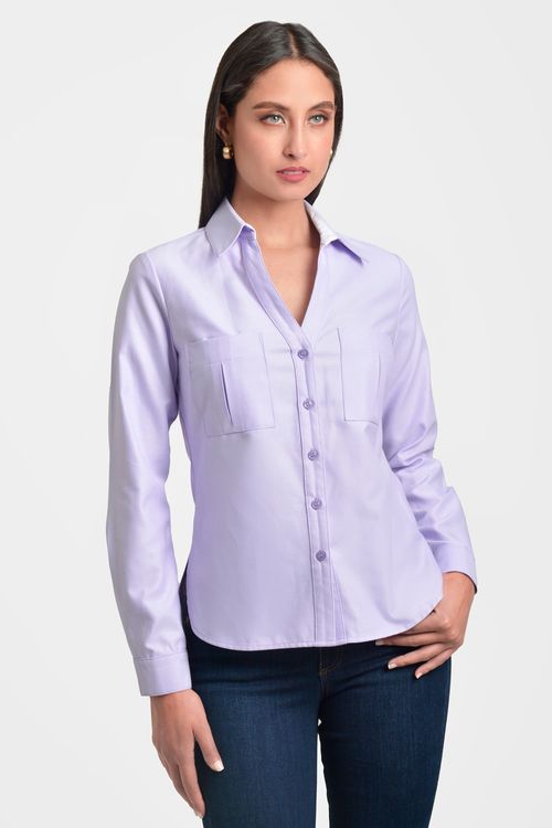 CAMISA MUJER ENTALLADA