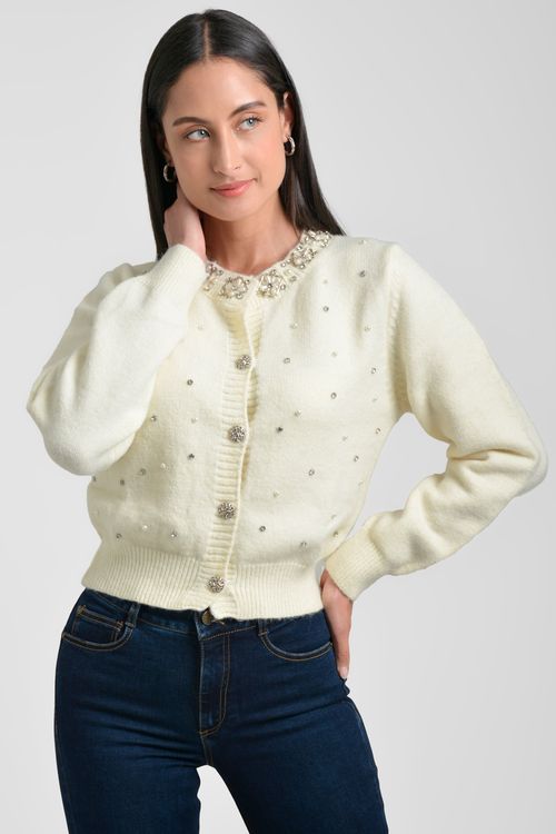 CARDIGAN MUJER ESCOTE REDONDO
