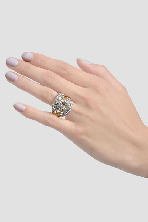 ANILLO GRADUABLE CRUZADO