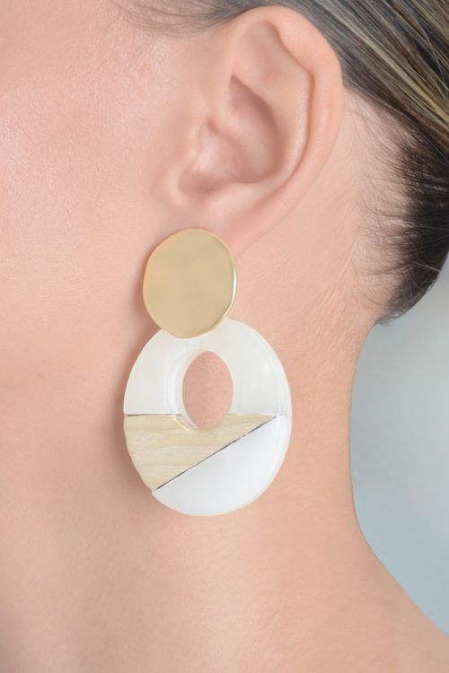 ARETES COLGANTES REDONDOS
