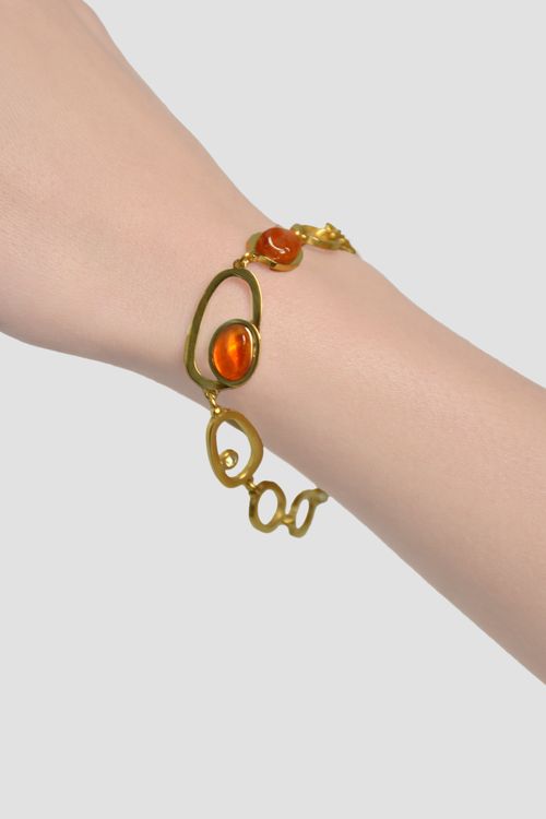 PULSERA DE ESLABONES DORADA