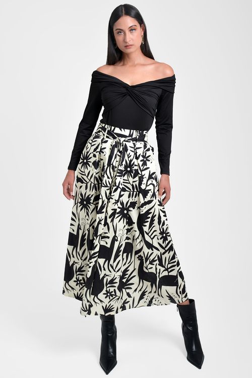 FALDA MUJER ESTAMPADA