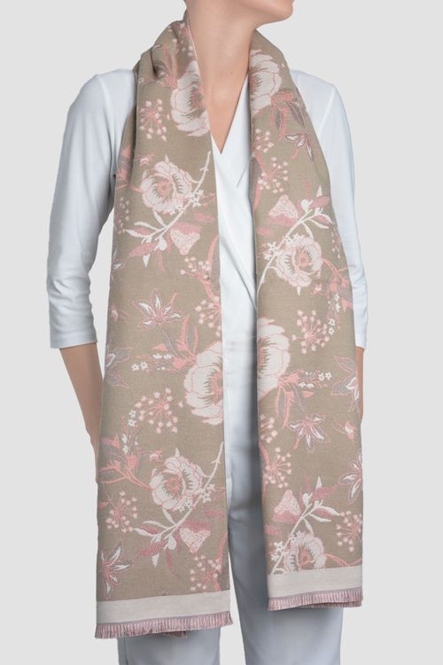 BUFANDA ESTAMPADA CON FLORES