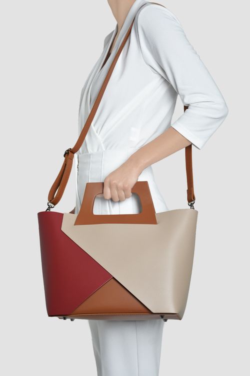 BOLSO MEDIANO EN PIEL