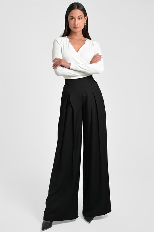 PANTALÓN MUJER PALAZZO CLÁSICO
