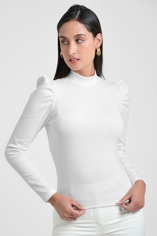 BLUSA MUJER CANALÉ CUELLO ALTO