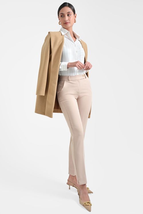 PANTALÓN MUJER CLASICO EN TWILL STRETCH